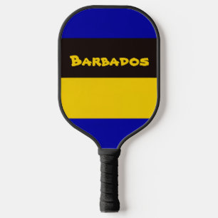 Palas De Pickleball Colores de bandas de bandera de Barbados