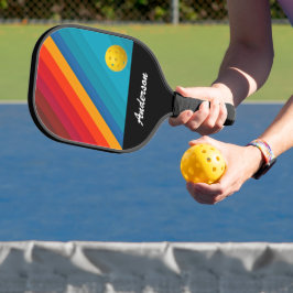 Palas De Pickleball Colores del Arcoiris personalizados con Nombre
