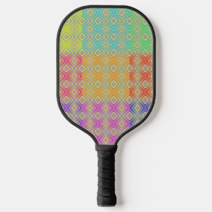 Palas De Pickleball Colores Del Patrón De Diamante Alternativo Del Arc