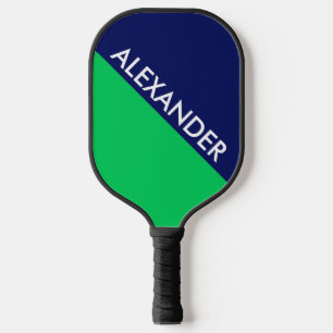 Palas De Pickleball Colores DIY, Bloque de Color Verde Esmeralda Fondo