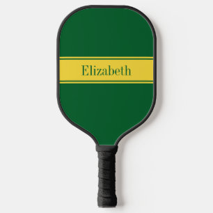 Palas De Pickleball Colores DIY Pineapple Ribbon Forest Green BG S Pic