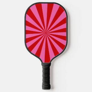 Palas De Pickleball Colores DIY Rayos Explosión de Sol Rojo Rosa Calie
