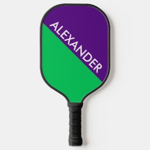 Palas De Pickleball Colores DYI, Bloque de Color Verde Esmeralda BG Pú