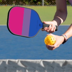 Palas De Pickleball Colores magenta de la bandera del orgullo bisexual