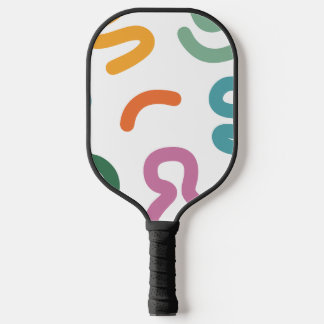 Palas De Pickleball Colorful Abstract Shapes Pattern
