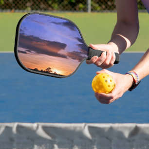 Palas De Pickleball Colorida puesta de sol por Shirley Taylor