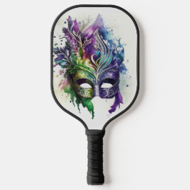 PALAS DE PICKLEBALL COLORIDO COLOR DEL AGUA MARDI GRAS MÁSCARA