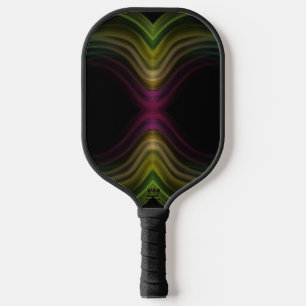 Palas De Pickleball Colorido Groovy Patrón Psicodélico Resumen Arte