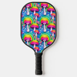 Palas De Pickleball Colorido patrón de hongos sin soldadura