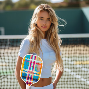 Palas De Pickleball Colorido trendy monogramado