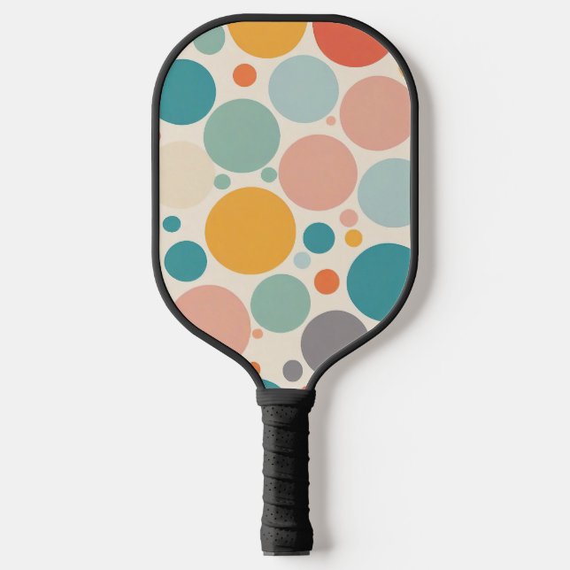 Palas De Pickleball Coloridos puntos de polka (Anverso)