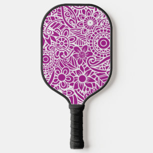 Palas De Pickleball Combustible y abstracto blanco en Hawái tropical