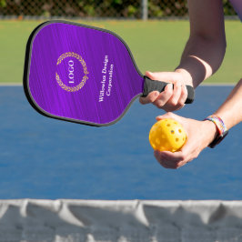 Palas De Pickleball Compañía promocional con logotipo comercial Purple