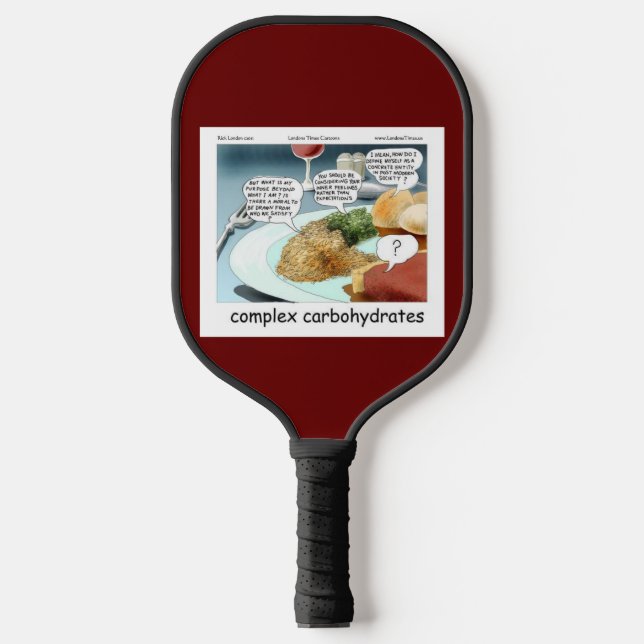 Palas De Pickleball Complex Carbs Funny Philosophy Foodie Personalizad (Anverso)