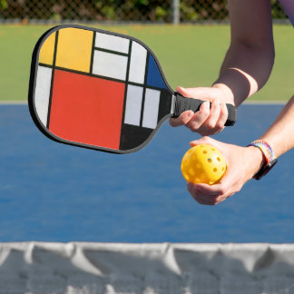 Palas De Pickleball Composición abstracta vintage de Piet Mondrian