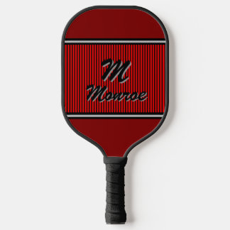 Palas De Pickleball Con iniciales Rayas Rojas 