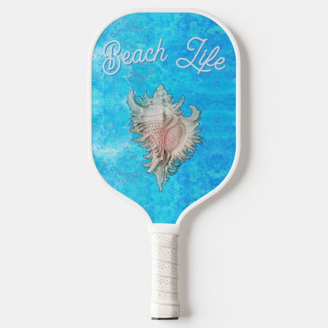 Palas De Pickleball Conch Shell "Beach Life" (Anverso)