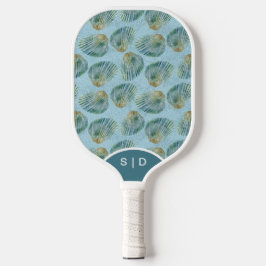 Palas De Pickleball Conchas marinas personalizadas Agua Azul