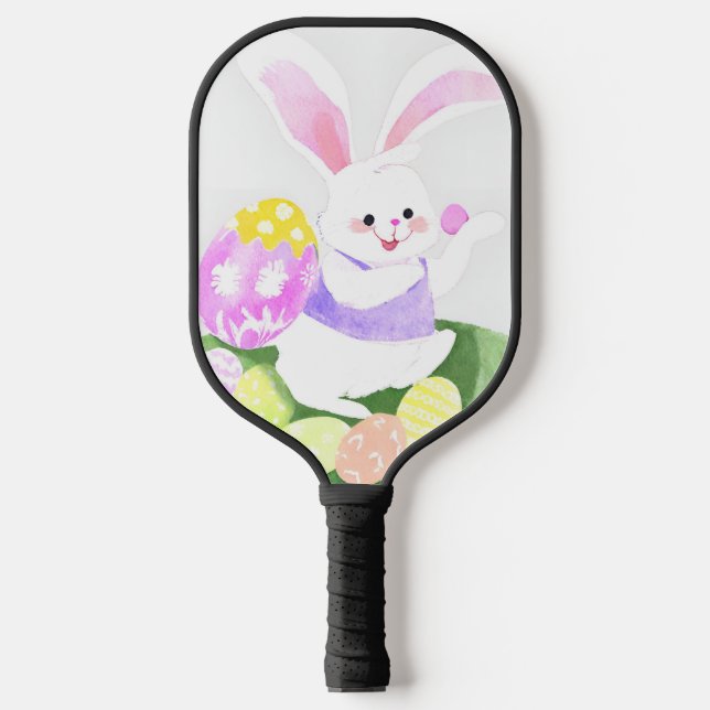 Palas De Pickleball conejito con huevos de Pascua (Anverso)