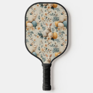 Palas De Pickleball Conejo de Pascua Floral Vintage (3)