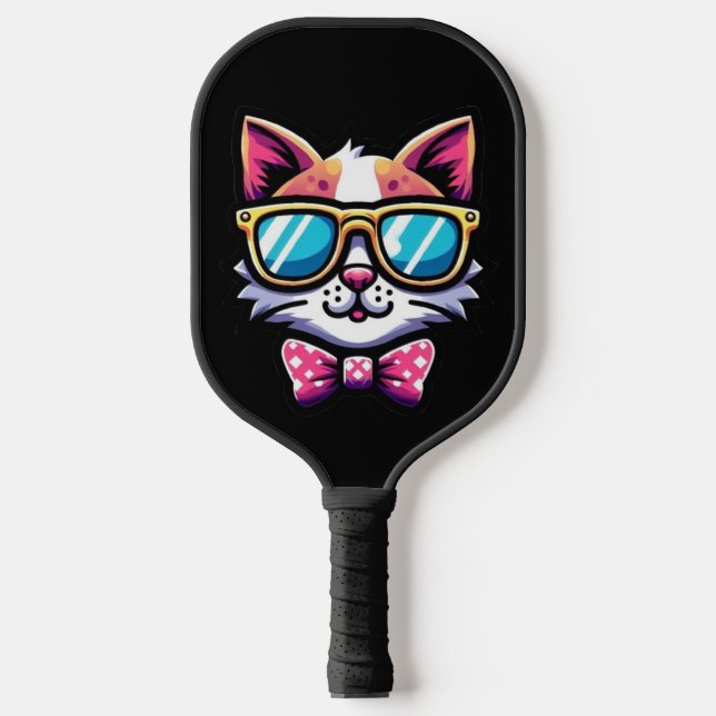 Palas De Pickleball Cool Cat Pickleball Paddle – Quirky Sports Gear (Anverso)
