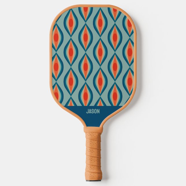 Palas De Pickleball Cool Retro Pattern Pickleball Paddle (Anverso)