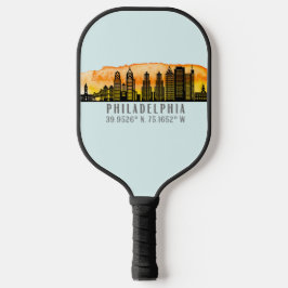 Palas De Pickleball Coordenadas del mapa de la línea aérea de Filadelf