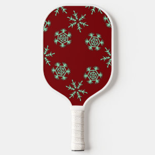 Palas De Pickleball Copos de nieve azules en remo de bola de picnic ro