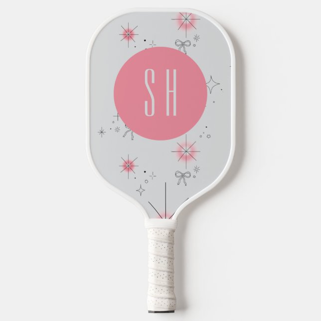 Palas De Pickleball Coquette Pink Monogramado (Anverso)