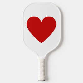 Palas De Pickleball Corazón Rojo Simple Moderno Amor Minimalista Clási