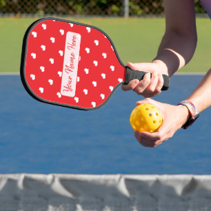 Palas De Pickleball Corazones Feliz Día de San Valentín Patrón de Amor