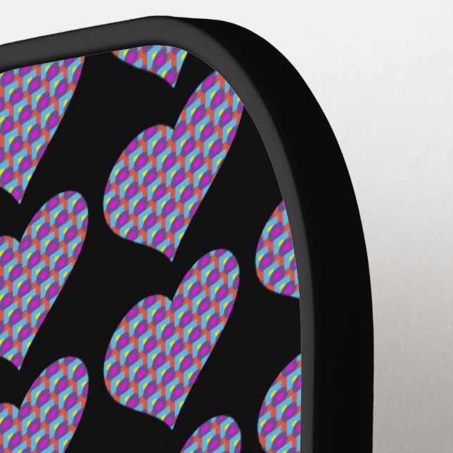 Palas De Pickleball Corazones Pickleball Paddle (Detalle izquierdo)