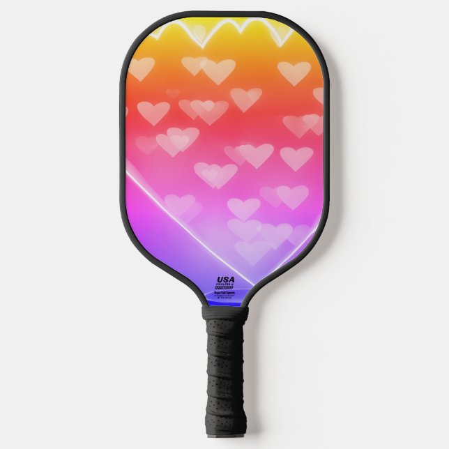 Palas De Pickleball Corazones Pickleball Paddle (Anverso)