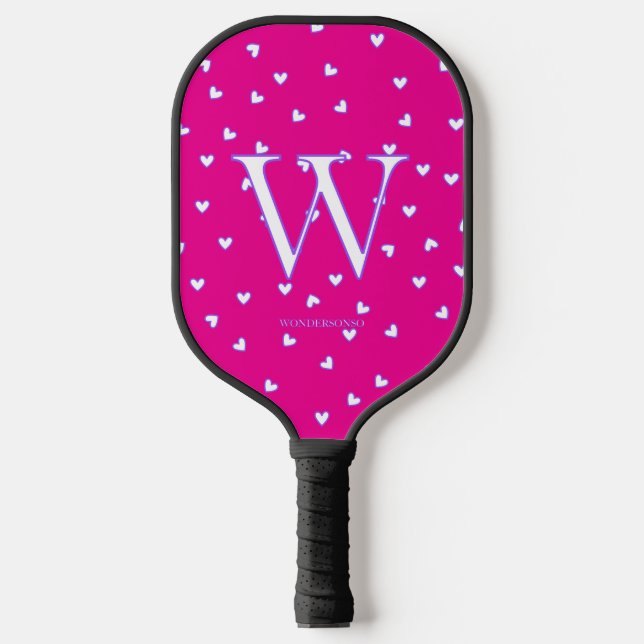 Palas De Pickleball Corazones Rosas (Anverso)