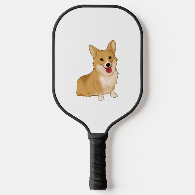 Palas De Pickleball Corgi sonriente (Anverso)