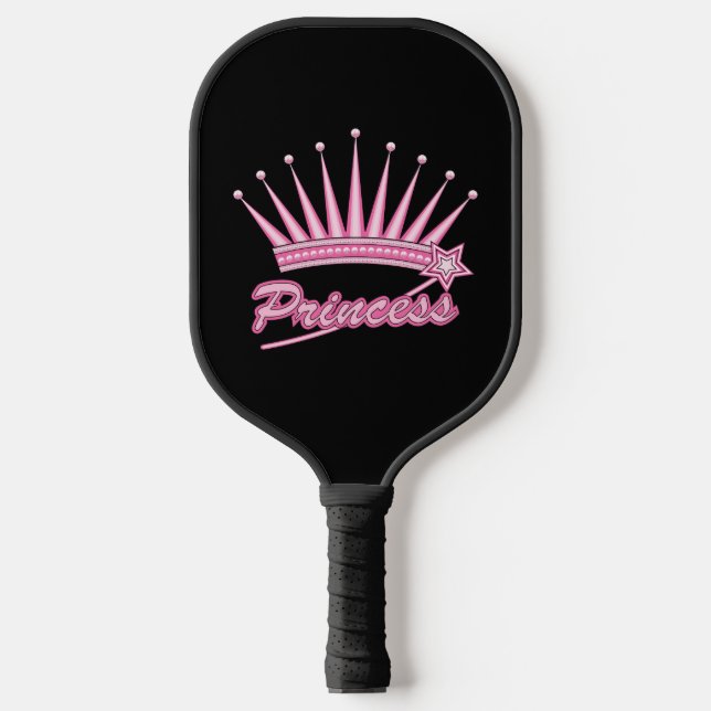 Palas De Pickleball Corona de princesas rosadas (Anverso)