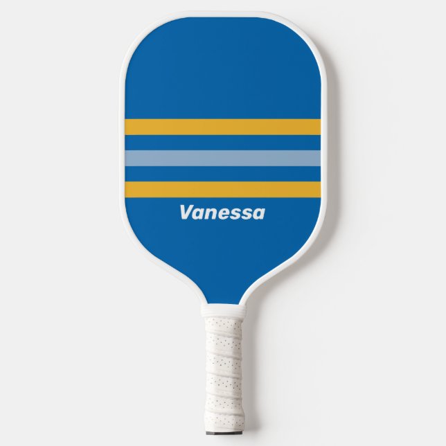 Palas De Pickleball Costa junto a franjas con nombre (Anverso)