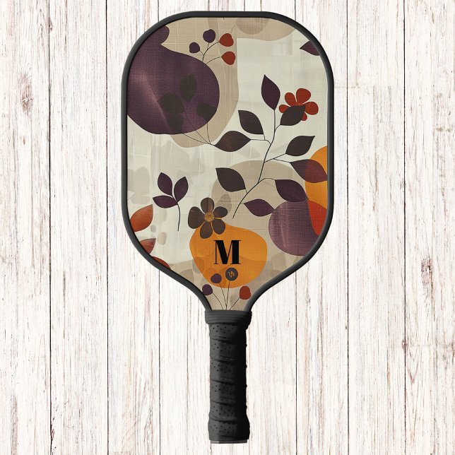 Palas De Pickleball Cosy Fall deja un monograma moderno (Subido por el creador)