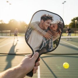 Palas De Pickleball Couple Photo Your Own Two Image Double Side