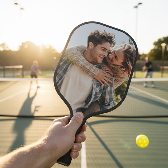 Palas De Pickleball Couple Photo Your Own Two Image Double Side (Subido por el creador)
