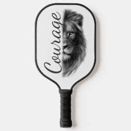 Palas De Pickleball Courage Lion Artistic Minimal-