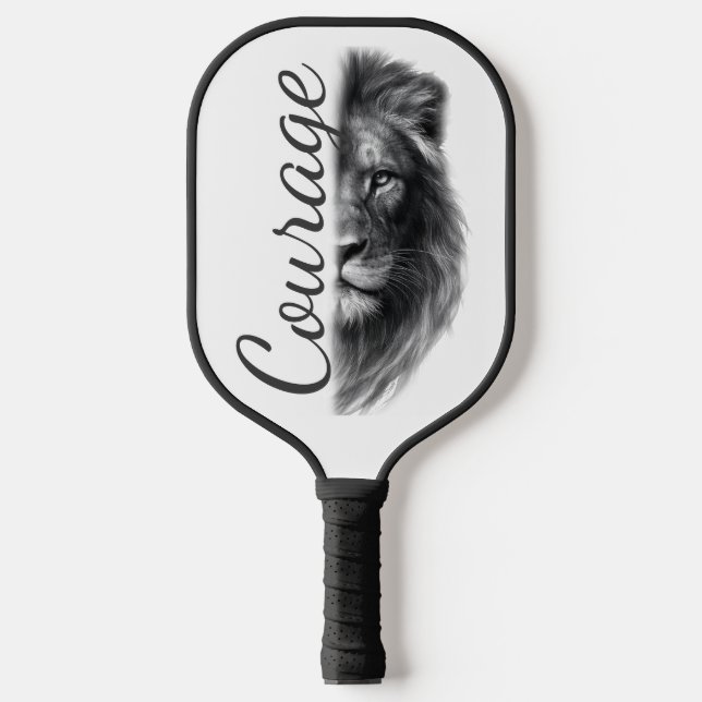 Palas De Pickleball Courage Lion Artistic Minimal- (Anverso)