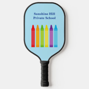 Palas De Pickleball Crayon, profesora de escuela primaria Personalizad
