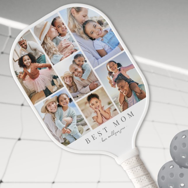 Palas De Pickleball Crea tu propia foto de mamá (Create Your Own Mom Photo Pickleball Paddle)