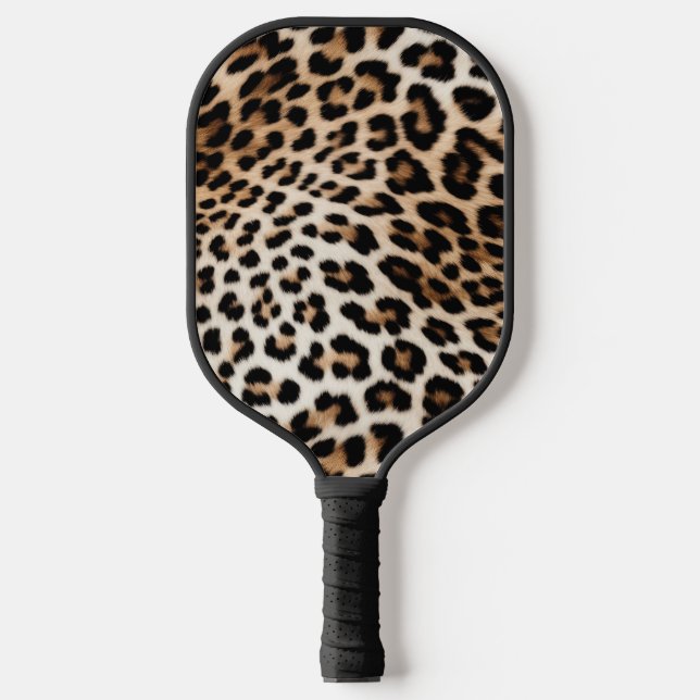 Palas De Pickleball Cream Black Leopard Print (Anverso)