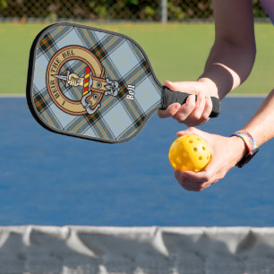 Palas De Pickleball Crestón del Clan Bell sobre tartán