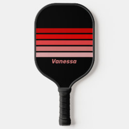 Palas De Pickleball Crimson Fade Over Striping with Name
