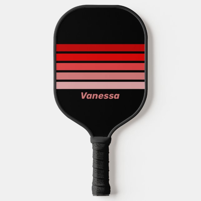 Palas De Pickleball Crimson Fade Over Striping with Name (Anverso)