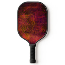 "Crimson Galaxy" Abstract Paddle