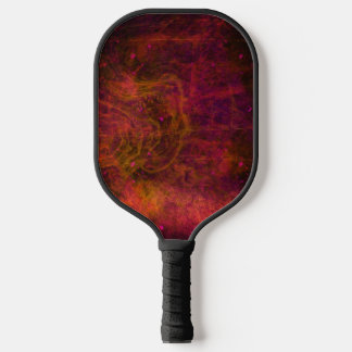Palas De Pickleball "Crimson Galaxy" Abstract Paddle